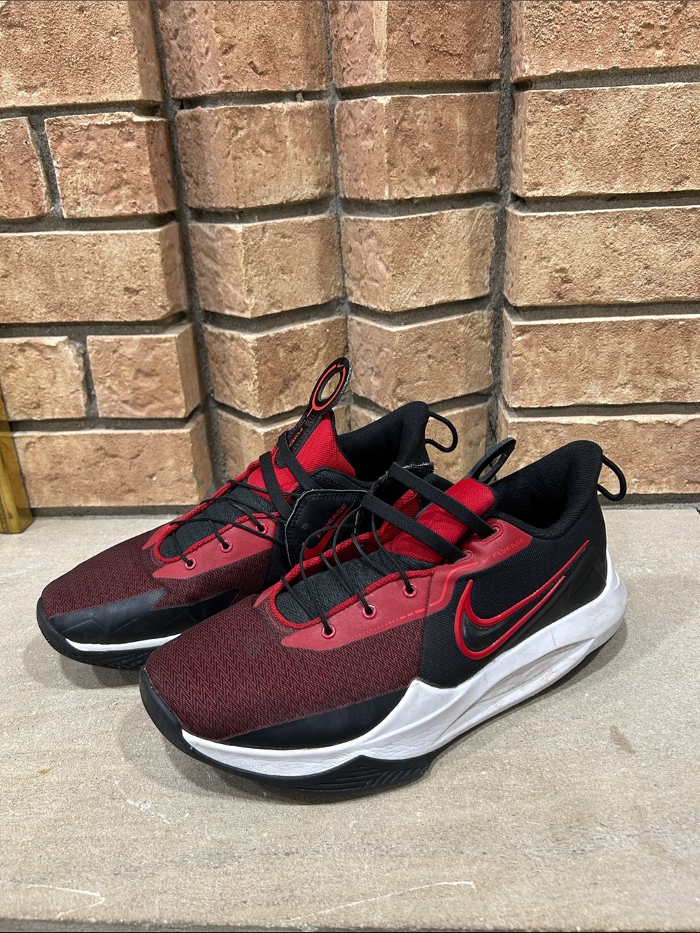 Nike Precision VI 6 Flyease Black-University Red Gym DJ7552-002 Men’s size 10.5